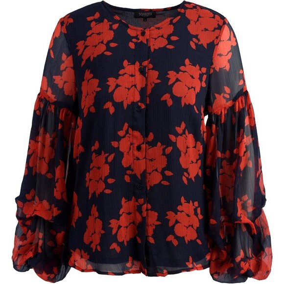 Soaked in Luxury size meduim blouse flamingo inspirated  blouse - Picture 1 of 6